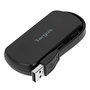 Targus 4 x USB 2.0 Hub USB Portable à 4 Ports - Alimentation via Port USB, Plug & Play, Noir (85 x 30 x 10 mm)