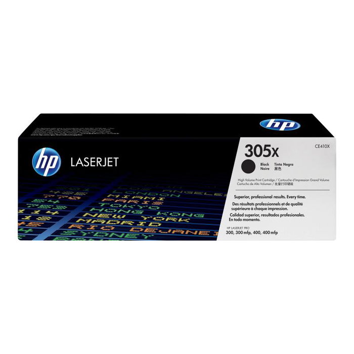 HP Cartouche de toner noir 305X CE410X Original LaserJet, haute capacité
