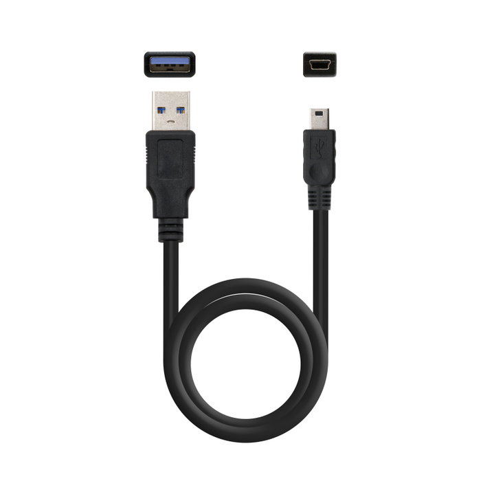 TooQ TQE-2522B Boîtier Externe pour Disque Dur 2.5" SATA HDD/SSD USB 3.0 Noir Aluminium