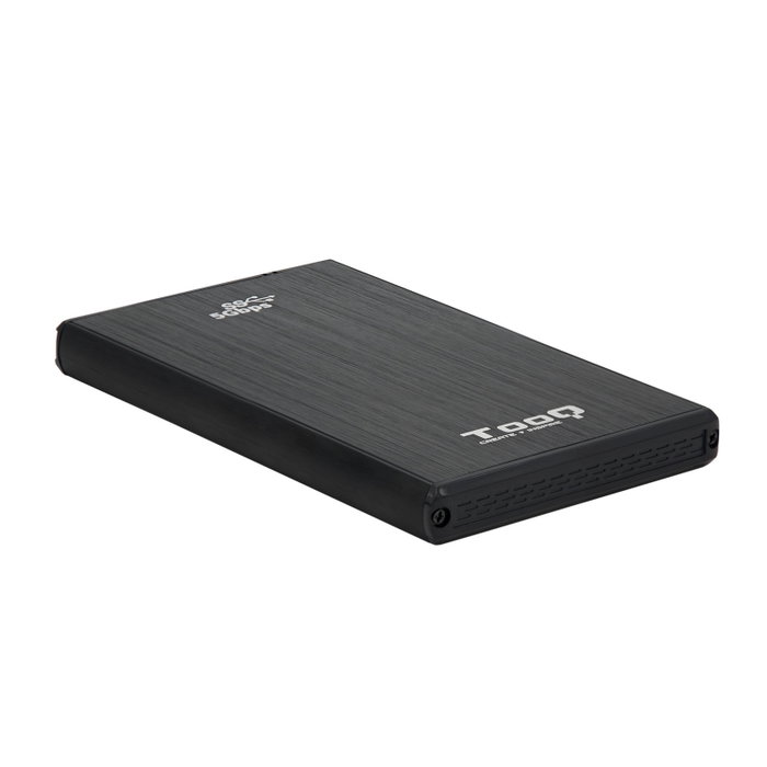 TooQ TQE-2522B Boîtier Externe pour Disque Dur 2.5" SATA HDD/SSD USB 3.0 Noir Aluminium