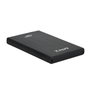 TooQ TQE-2522B Boîtier Externe pour Disque Dur 2.5" SATA HDD/SSD USB 3.0 Noir Aluminium