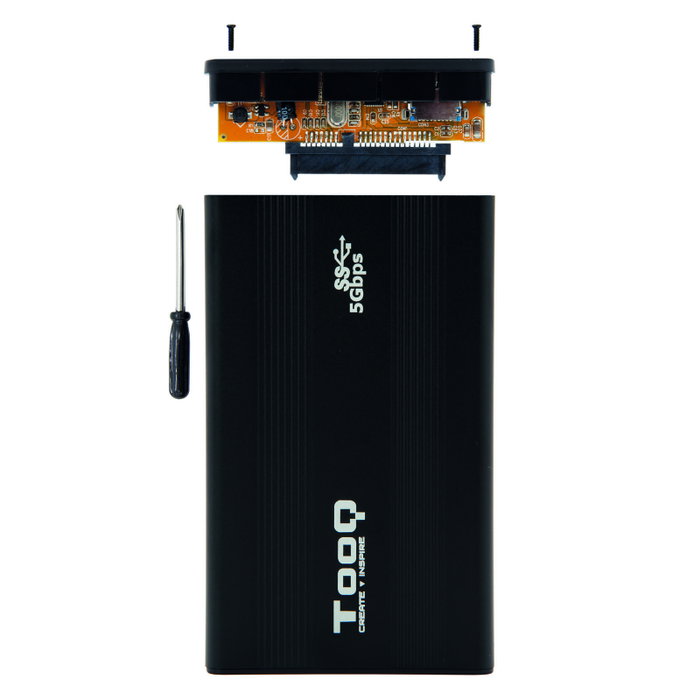 Tooq TQE-2524B Boîtier Externe 2.5 Pouces 9.5 mm USB 3.0 pour HDD/SSD Noir Tooq TQE-2524B Boîtier Externe 2.5 Pouces 9.5 mm USB 3.0 pour HDD/SSD Noir
