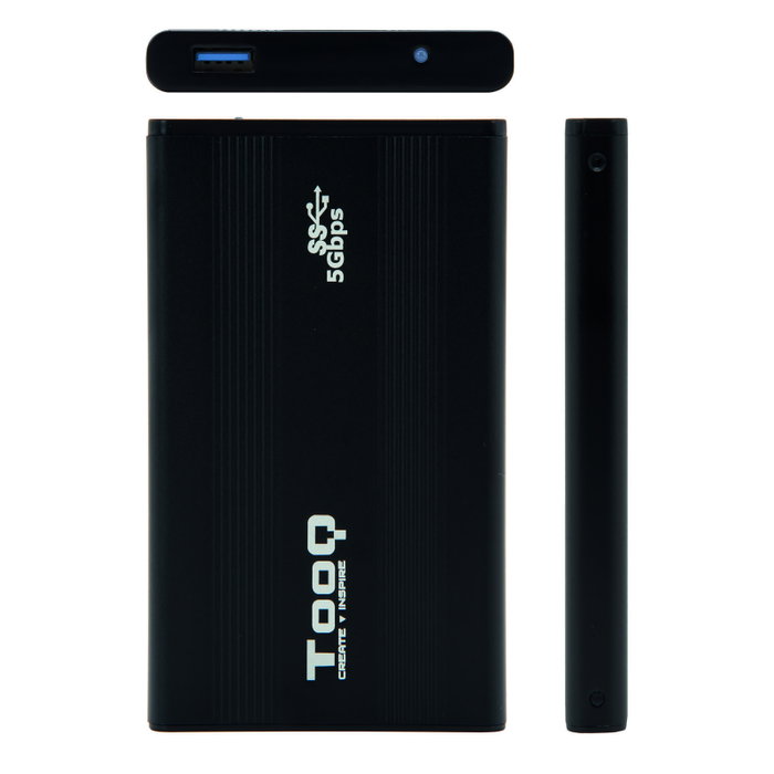 Tooq TQE-2524B Boîtier Externe 2.5 Pouces 9.5 mm USB 3.0 pour HDD/SSD Noir Tooq TQE-2524B Boîtier Externe 2.5 Pouces 9.5 mm USB 3.0 pour HDD/SSD Noir