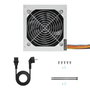 TooQ TQEP-500S Alimentation ATX 500W Ecopower II - Ventilateur Silencieux 120mm - Protection Haute Technologie