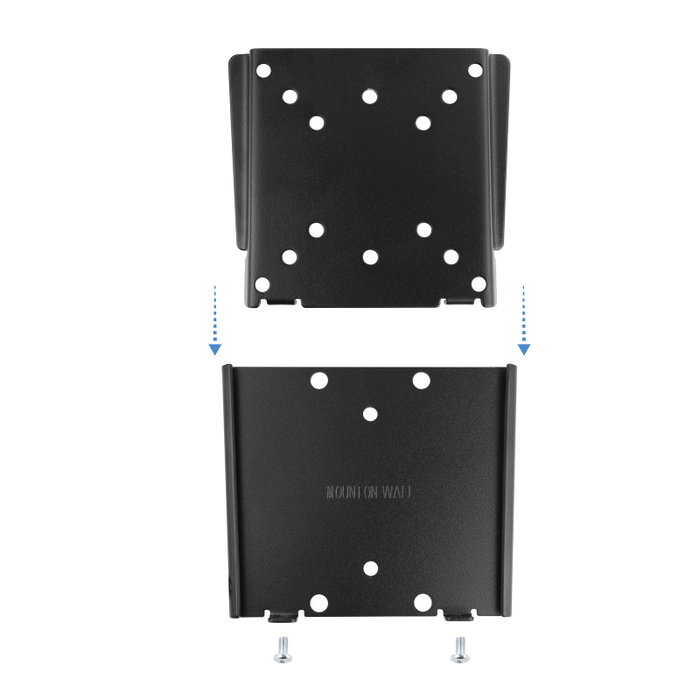 Tooq LP1023F-B Support Mural TV 10-23 Pouces VESA 100x100 Charge 30kg Noir