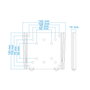 Tooq LP1023F-B Support Mural TV 10-23 Pouces VESA 100x100 Charge 30kg Noir