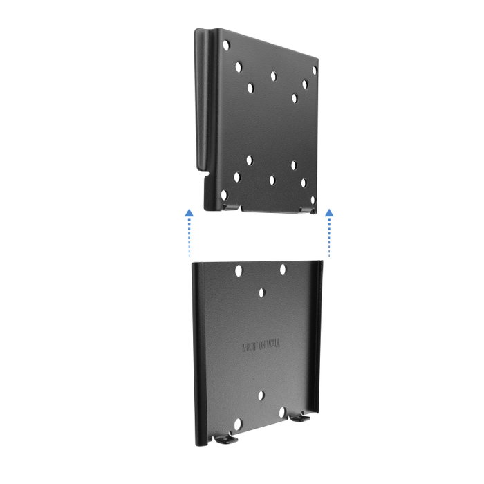 Tooq LP1023F-B Support Mural TV 10-23 Pouces VESA 100x100 Charge 30kg Noir
