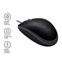 Logitech B110 Souris Filaire Silencieuse USB, Noir, Conception Ambidextre, 1000 DPI, Câble 1.8m, 85g