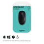 Logitech B110 Souris Filaire Silencieuse USB, Noir, Conception Ambidextre, 1000 DPI, Câble 1.8m, 85g