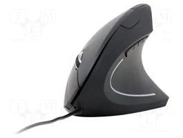 GEMBIRD Souris Ergonomique Noire USB A