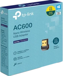 TP-Link Archer T2U Nano Adaptateur réseau USB WiFi Noir