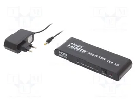 GEMBIRD Multiprise HDMI 1.4 Cablexpert 4K UHD 2160p Noir