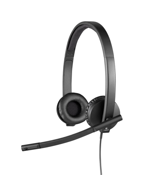 Logitech H570e Casque USB Stéréo Noir