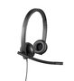 Logitech H570e Casque USB mono avec microphone à annulation de bruit, bandeau réglable rembourré et oreillettes en similicuir, optimisé pour Microsoft Lync et certifié Skype