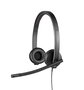 Logitech H570e Casque USB mono avec microphone à annulation de bruit, bandeau réglable rembourré et oreillettes en similicuir, optimisé pour Microsoft Lync et certifié Skype