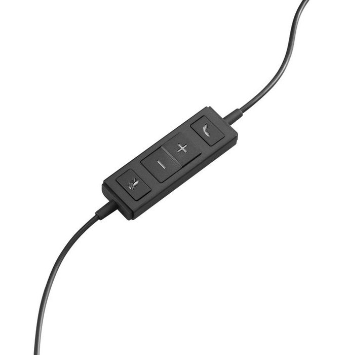 Logitech H570e Casque USB mono avec microphone à annulation de bruit, bandeau réglable rembourré et oreillettes en similicuir, optimisé pour Microsoft Lync et certifié Skype