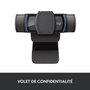Logitech C920s Webcam HD avec Obturateur de Confidentialité - Résolution 1080p/720p à 30 FPS - Champ de Vision 78° - Double Micro - Appels et Enregistrement en Full HD