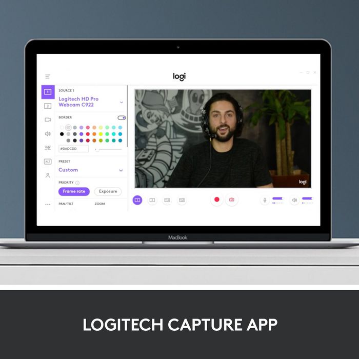 Logitech C920s Webcam HD avec Obturateur de Confidentialité - Résolution 1080p/720p à 30 FPS - Champ de Vision 78° - Double Micro - Appels et Enregistrement en Full HD