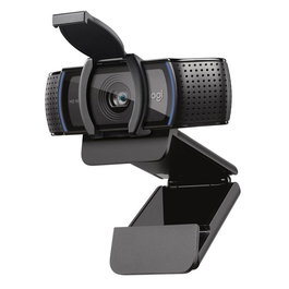 Logitech C920s Webcam HD avec Obturateur de Confidentialité - Résolution 1080p/720p à 30 FPS - Champ de Vision 78° - Double Micro - Appels et Enregistrement en Full HD