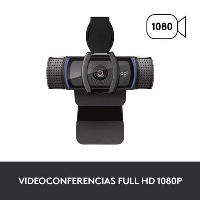 Logitech C920s HD Pro Webcam, Full HD 1080p, Noir