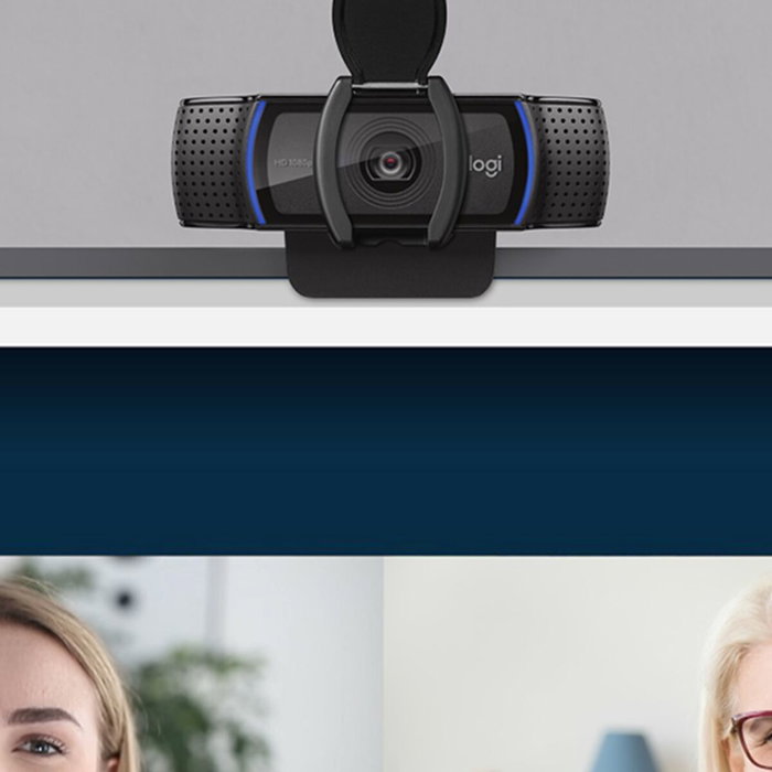 Logitech C920s HD Pro Webcam, Full HD 1080p, Noir
