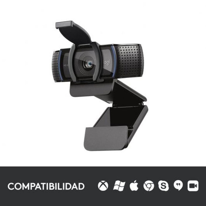 Logitech C920s HD Pro Webcam, Full HD 1080p, Noir