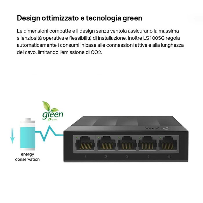 TP-Link LS1005G Switch 5 ports Gigabit Ethernet Noir