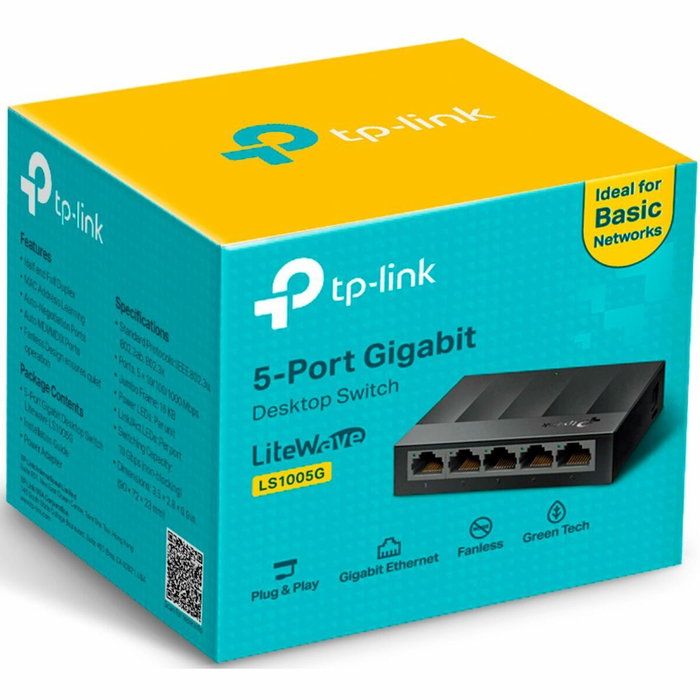 TP-Link LS1005G Switch 5 ports Gigabit Ethernet Noir