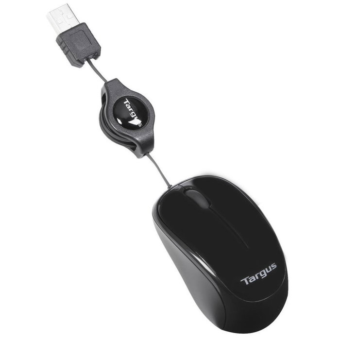Targus Souris Blue Trace Compacte, 1000 DPI, USB-A, Fil 0,76m, Noir, Ambidextre Targus Souris Blue Trace Compacte, 1000 DPI, USB-A, Fil 0,76m, Noir, Ambidextre