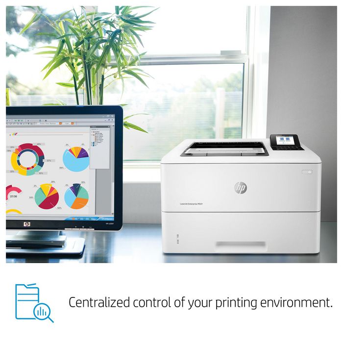 HP LaserJet Enterprise M507dn - Imprimante laser professionnelle 43ppm - Résolution 1200x1200 dpi - Impression recto verso - USB - Écran LCD 2.7"