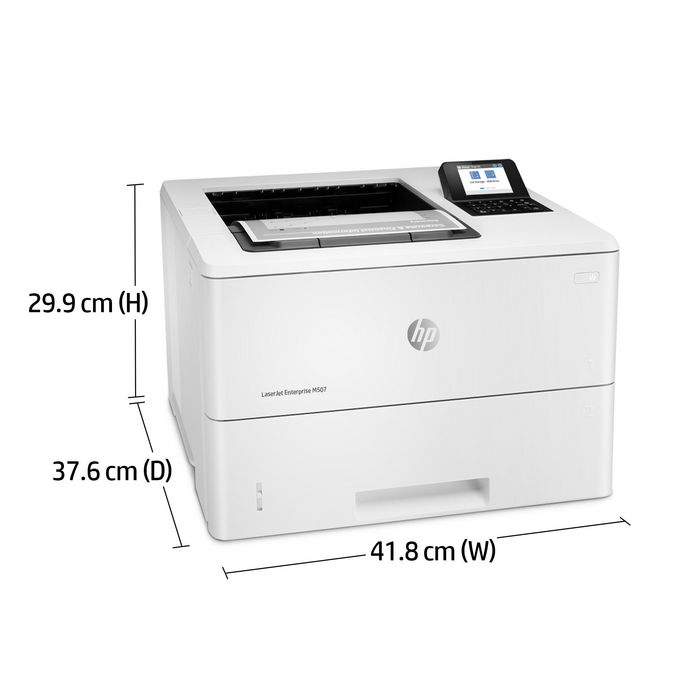 HP LaserJet Enterprise M507dn - Imprimante laser professionnelle 43ppm - Résolution 1200x1200 dpi - Impression recto verso - USB - Écran LCD 2.7"