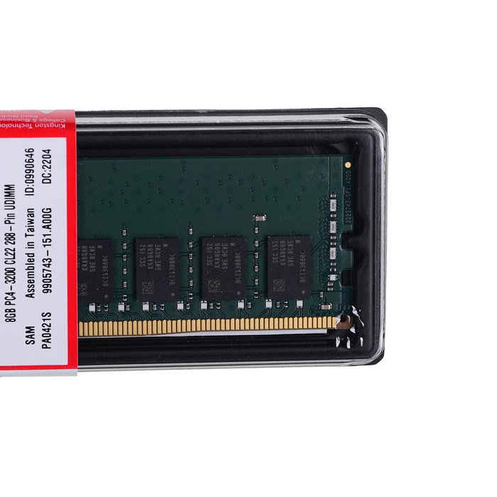 Mémoire RAM Kingston KVR32N22S8/8 8 GB DDR4 DIMM 3200 MHz CL22