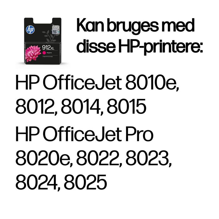 HP 912XL Magenta Cartouche d'encre originale (Haute capacité) HP 912XL Magenta Cartouche d'encre originale (Haute capacité)