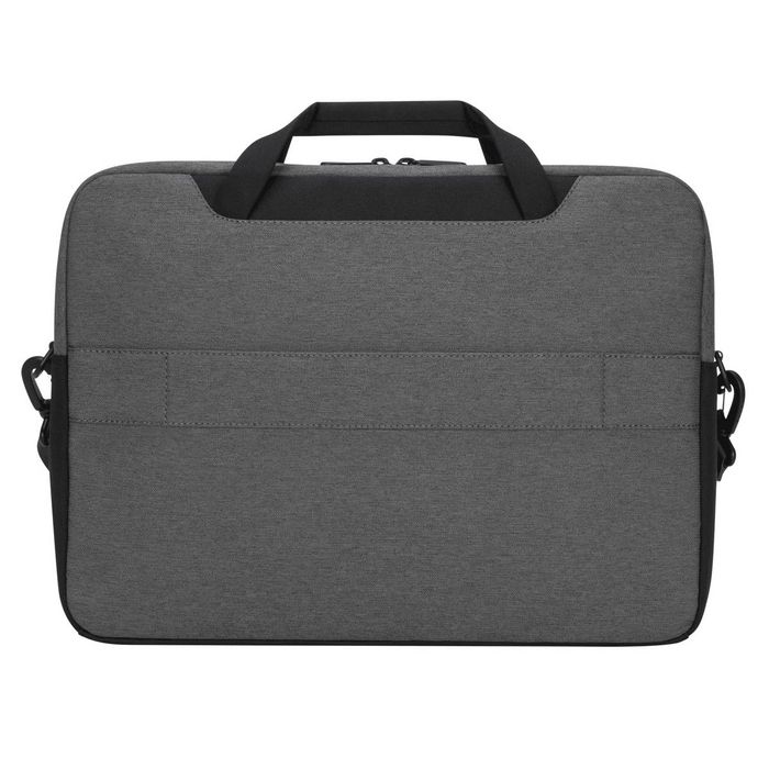 Targus Sacoche d'Affaires Cypress 15,6" avec EcoSmart, Fabriquée à partir de Bouteilles Recyclées, Gris Clair