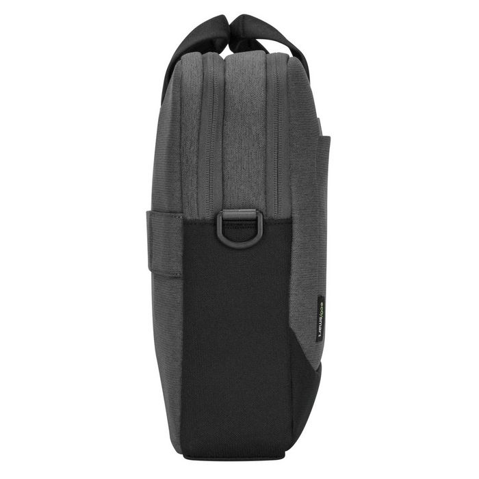 Targus Sacoche d'Affaires Cypress 15,6" avec EcoSmart, Fabriquée à partir de Bouteilles Recyclées, Gris Clair