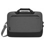 Targus Sacoche d'Affaires Cypress 15,6" avec EcoSmart, Fabriquée à partir de Bouteilles Recyclées, Gris Clair