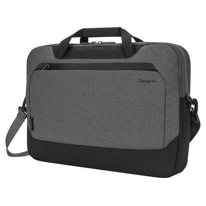 Targus Sacoche d'Affaires Cypress 15,6" avec EcoSmart, Fabriquée à partir de Bouteilles Recyclées, Gris Clair