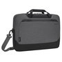 Targus Sacoche d'Affaires Cypress 15,6" avec EcoSmart, Fabriquée à partir de Bouteilles Recyclées, Gris Clair