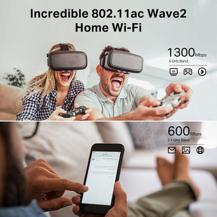 TP-Link Archer C80 Routeur Wi-Fi AC1900 MU-MIMO 3x3, Dual-Band (1300 Mbps + 600 Mbps) avec 4 Ports Gigabit, Contrôle Parental et Formation de Faisceau TP-Link Archer C80 Routeur Wi-Fi AC1900 MU-MIMO 3x3, Dual-Band (1300 Mbps + 600 Mbps) avec 4 Ports Gigabit, Contrôle Parental et Formation de Faisceau