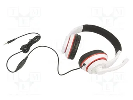 GEMBIRD Écouteurs avec microphone MHS-03-WTRDBK Jack 3,5mm