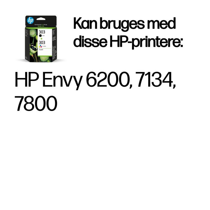 HP Pack de 2 cartouches d'encre authentiques noir et tricolore 303 pour impressions photos et documents professionnels HP Pack de 2 cartouches d'encre authentiques noir et tricolore 303 pour impressions photos et documents professionnels