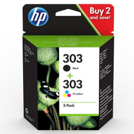 HP Pack de 2 cartouches d'encre 303 (3YM92AE) Noir et Tricolore