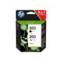 HP 303 3YM92AE Pack de 2 Cartouches d'Encre Noir et Tricolore