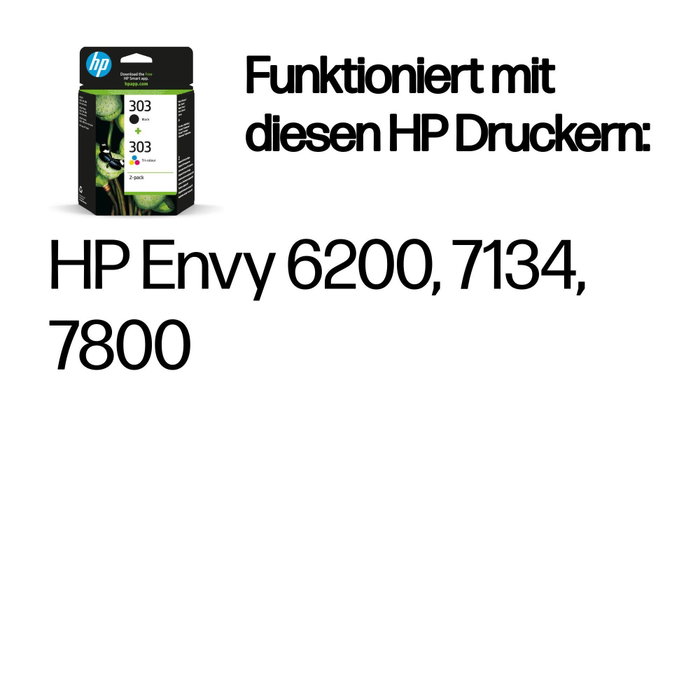 HP Pack de 2 cartouches d'encre 303 (3YM92AE) - Noir et Tricolore