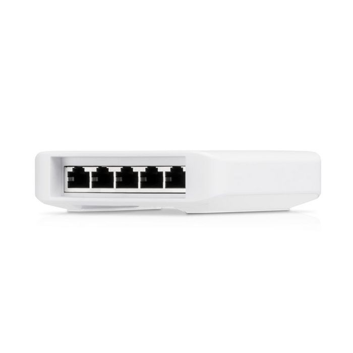 Ubiquiti USW-Flex Commutateur Gigabit 5 ports avec PoE, utilisation intérieur/extérieur, 1 entrée et 4 sorties PoE