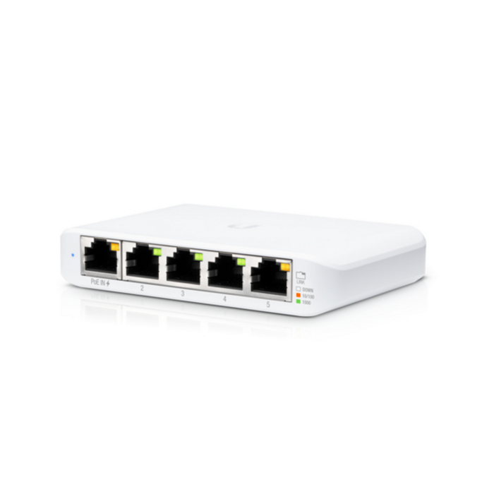 Ubiquiti Switch USW-FLEX-MINI FLEXMIN Mini, 5 Ports Gigabit Ethernet avec PoE, Blanc Ubiquiti Switch USW-FLEX-MINI FLEXMIN Mini, 5 Ports Gigabit Ethernet avec PoE, Blanc