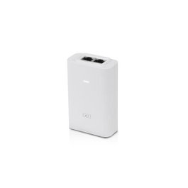Ubiquiti Injecteur PoE 24VDC 1.0A 24W - Alimentation sur Ethernet avec 2 ports RJ45, protection contre les surtensions et décharges électrostatiques, blanc