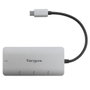 Targus ACH226EU Adaptateur USB-C vers 4 ports USB-A 3.0 Hub Argent
