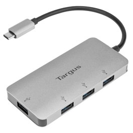 Targus ACH226EU Adaptateur USB-C vers 4 ports USB-A 3.0 Hub Argent
