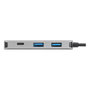 Targus ACH228 Hub USB-C Multiport avec 2x USB-A et 2x USB-C, Argent